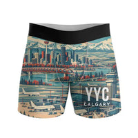 Thumbnail for Calgary International Airport (YYC) Men Boxers - Scene