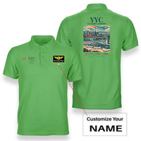 Thumbnail for YYC - Poster - Double-Side Polo - Light Green + Name