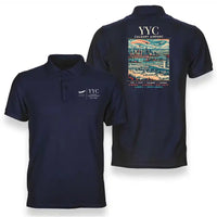 Thumbnail for YYC - Poster - Double-Side Polo - Navy Blue
