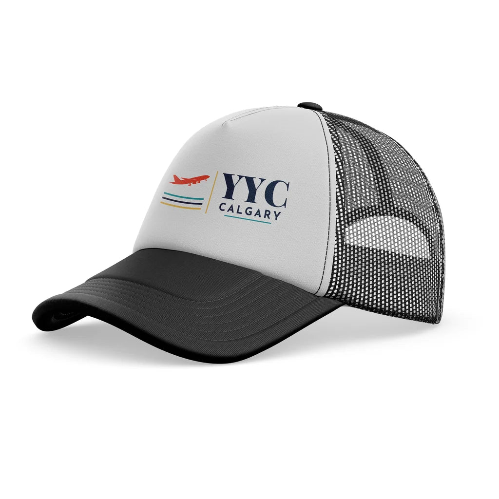YYC Calgary International Airport (YYC) trucker cap - black
