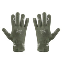 Thumbnail for Charlottetown Airport (YYG) Gloves - Gloves - Full - Pattern - Green Army