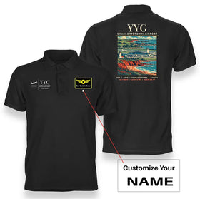 Charlottetown Airport (YYG) Premium Polo T-Shirts