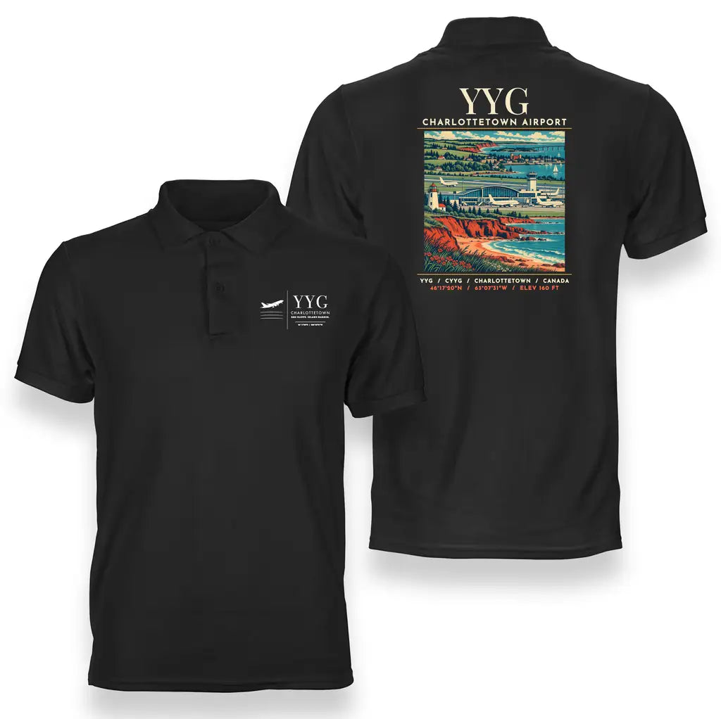 YYG - Poster - Double-Side Polo - Black