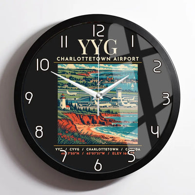 YYG - Poster - Wall Clock Framed - Black