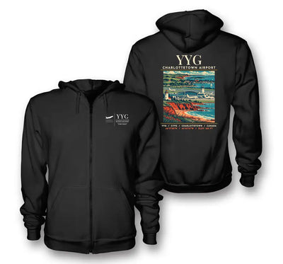 YYG - Poster - Zipped Hoodie - Black