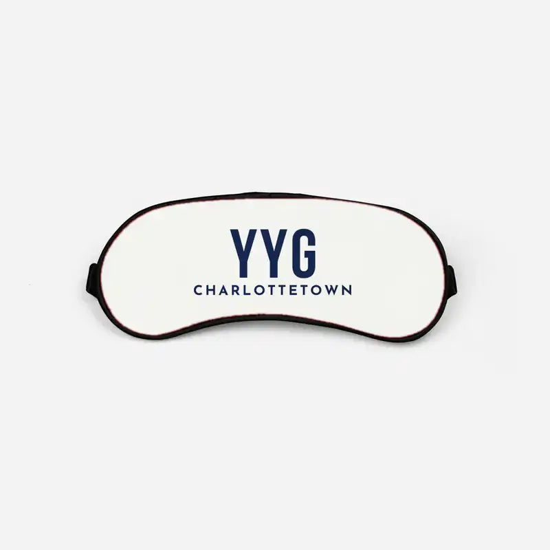 Charlottetown Airport (YYG) Sleep Masks - Sleep Mask - Code - White