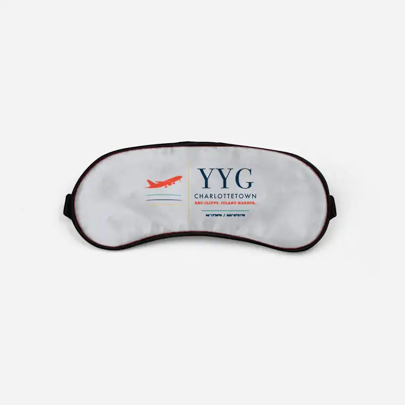 Charlottetown Airport (YYG) Sleep Masks - Sleep Mask - Front - Light Gray