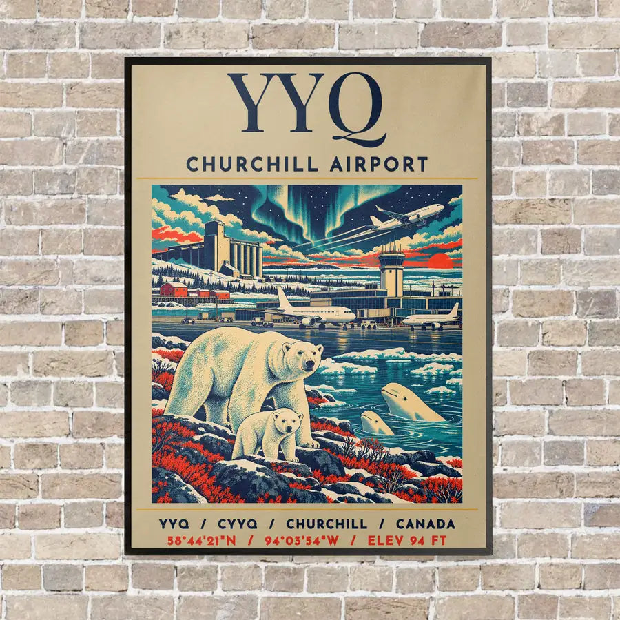 YYQ - Poster - Canvas Framed - Beige