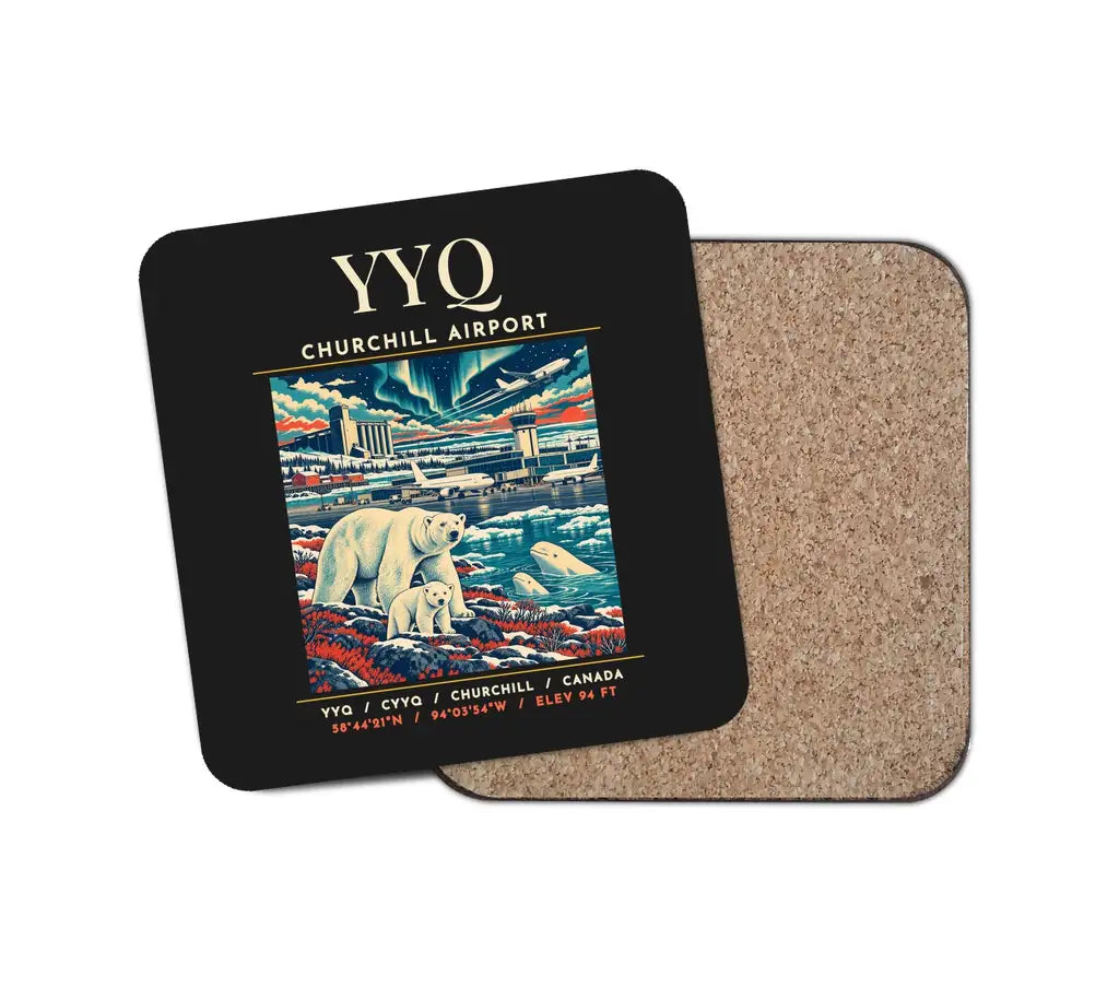 YYQ - Poster - Coaster - Black