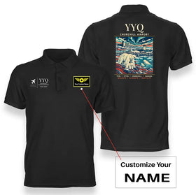 Churchill Airport (YYQ) Premium Polo T-Shirts