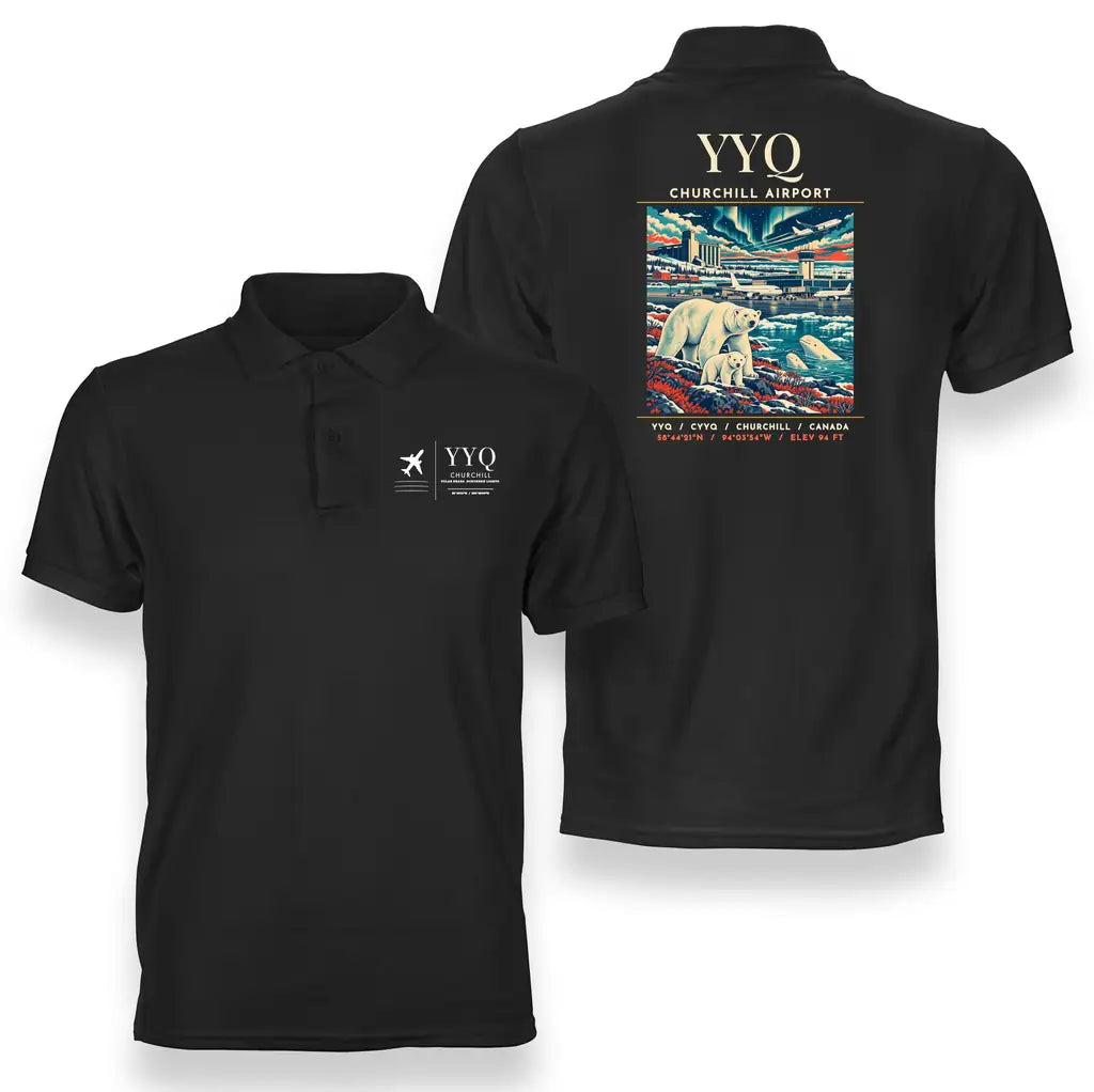 YYQ - Poster - Double-Side Polo - Black