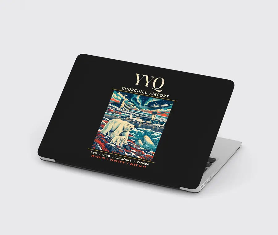 YYQ - Poster - MacBook Case - Black