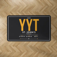 Thumbnail for St. John's International Airport (YYT) Carpets - Carpet Rectangle - ID Tag - Black