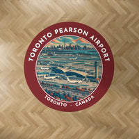 Thumbnail for Toronto Pearson International Airport (YYZ) Carpets - Carpet Round - Badge - Dark Red