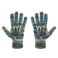 Thumbnail for Toronto Pearson International Airport (YYZ) Gloves - Gloves - Full - 3D + Name