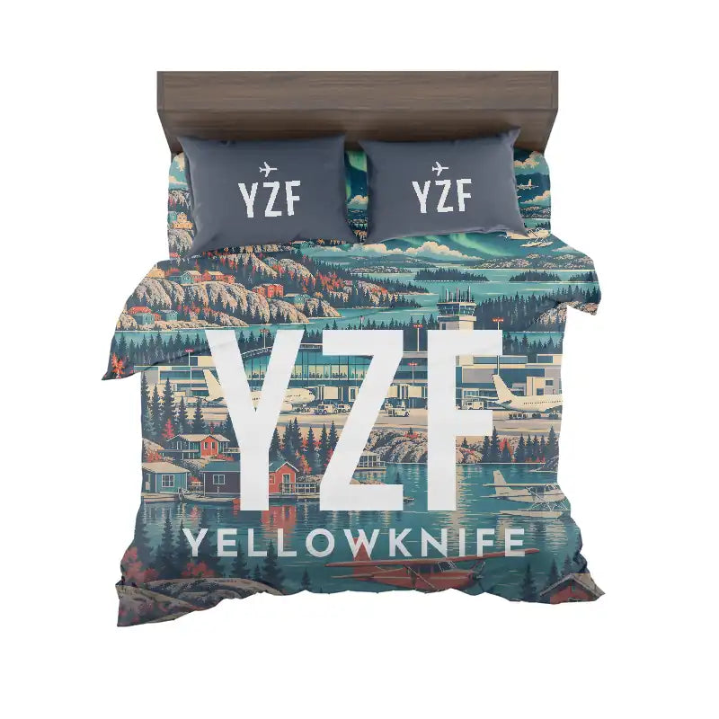 Yellowknife Airport (YZF) Bedding Sets & Blankets - Bedding Set - Scene