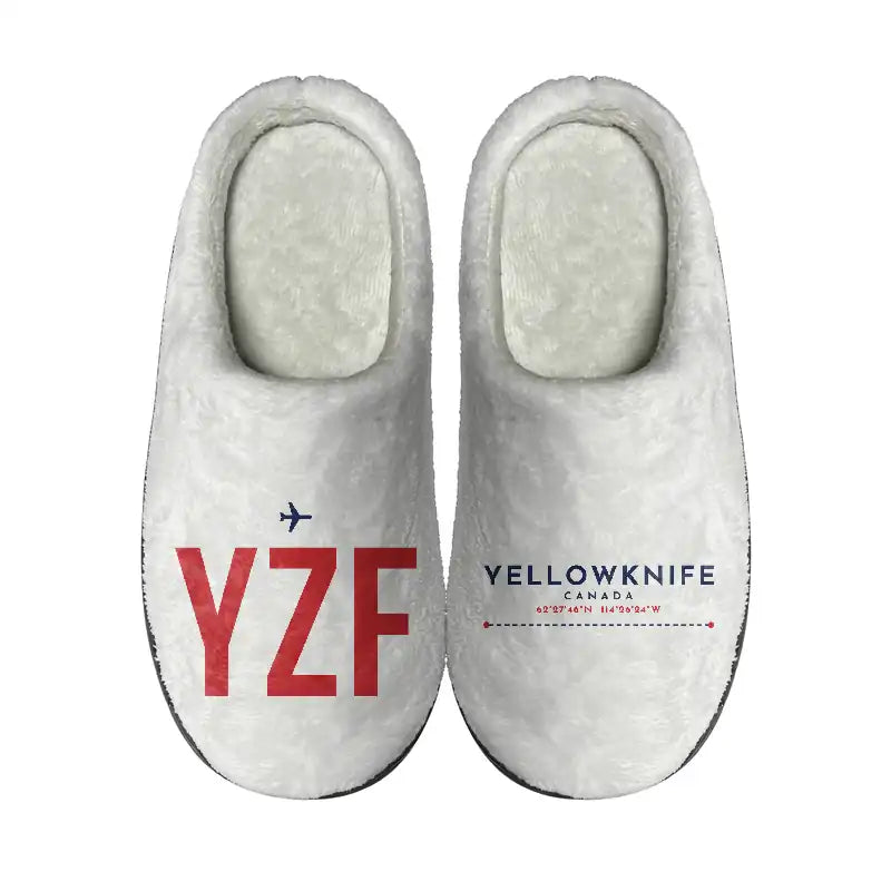 Yellowknife Airport (YZF) Slippers & Flip Flops - Slippers - Cotton - Code - Different - White