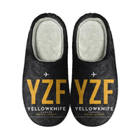 Thumbnail for Yellowknife Airport (YZF) Slippers & Flip Flops - Slippers - Cotton - Code - Same - Black