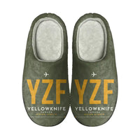 Thumbnail for Yellowknife Airport (YZF) Slippers & Flip Flops - Slippers - Cotton - Code - Same - Green Army