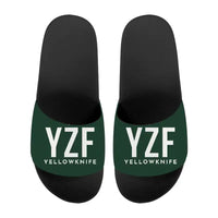 Thumbnail for Yellowknife Airport (YZF) Slippers & Flip Flops - Slippers - Sport - Code - Dark Green