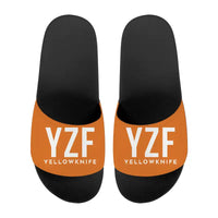 Thumbnail for Yellowknife Airport (YZF) Slippers & Flip Flops - Slippers - Sport - Code - Orange