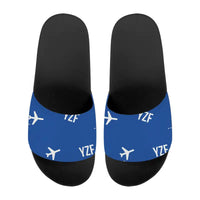 Thumbnail for Yellowknife Airport (YZF) Slippers & Flip Flops - Slippers - Sport - Pattern - Blue
