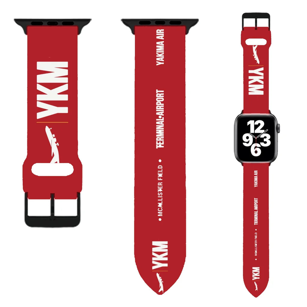 WBV6 | Yakima Air Terminal (McAllister Field) YKM | Red (Metal Buckle)