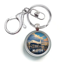 Thumbnail for Yakovlev MC-21-310 - 3D - Circle Key Chain - Full Print