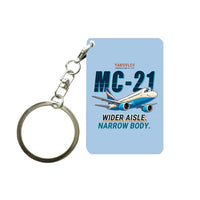 Thumbnail for Yakovlev MC-21-310 - Cartoon - Key Chain - Light Blue