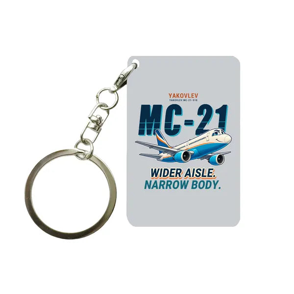 Yakovlev MC-21-310 - Cartoon - Key Chain - Light Gray