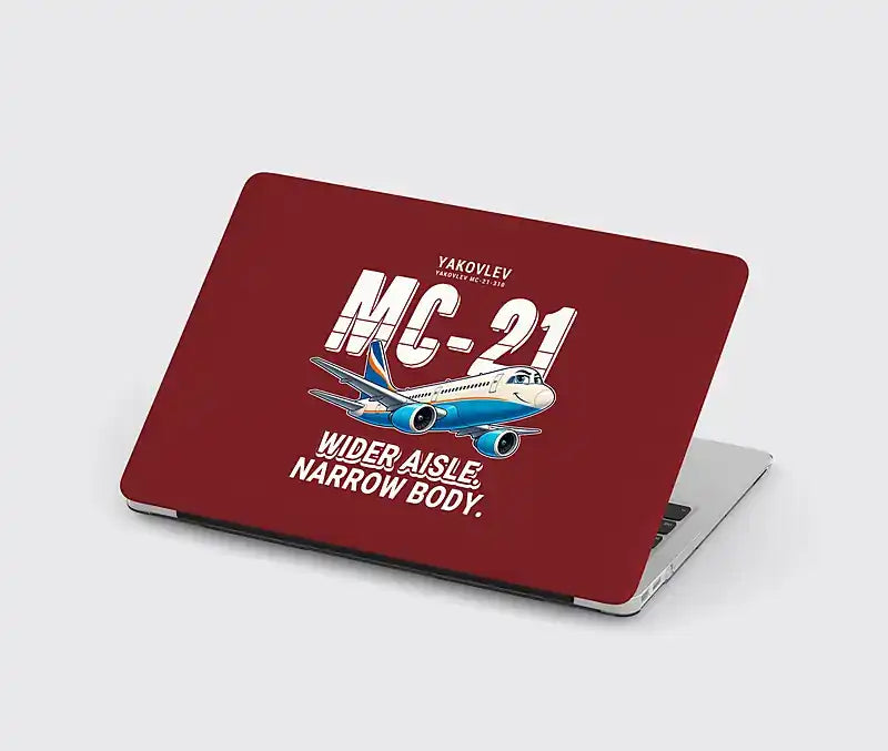 Yakovlev MC-21-310 - Cartoon - MacBook Case - Dark Red