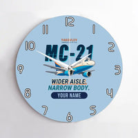 Thumbnail for Yakovlev MC-21-310 - Cartoon + Name - No Frame - Light Blue