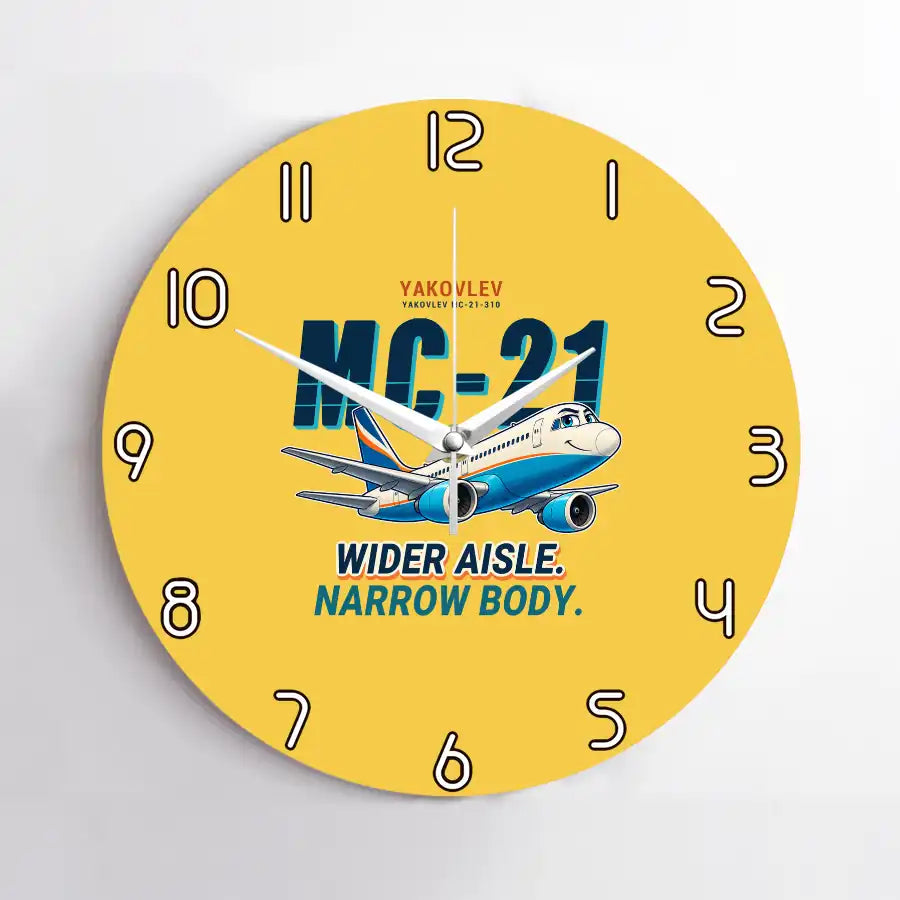 Yakovlev MC-21-310 - Cartoon - No Frame - Yellow