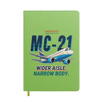 Thumbnail for Yakovlev MC-21-310 - Cartoon - Notebook - Light Green