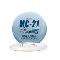Thumbnail for Yakovlev MC-21-310 - Cartoon - Pin - Light Blue