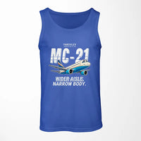 Thumbnail for Yakovlev MC-21-310 - Cartoon - Tank Top - Blue