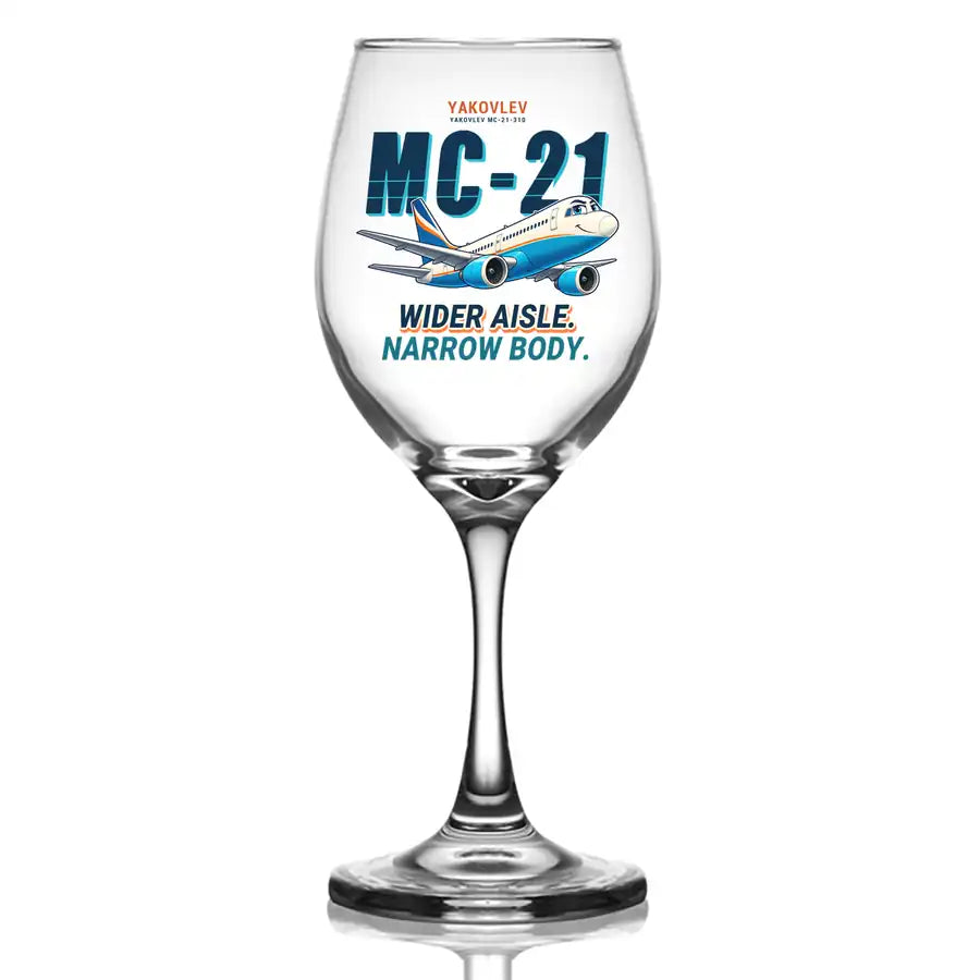 Yakovlev MC-21-310 - Cartoon - Wine Glass