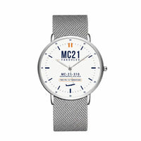 Thumbnail for Yakovlev MC-21-310 - Classic - White - Slim Mesh - Silver and Silver Stainless Steel Strap