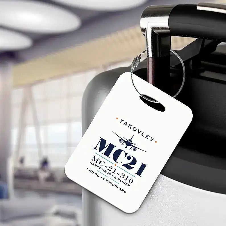 Yakovlev MC-21-310 - Heritage - Luggage Tag - White
