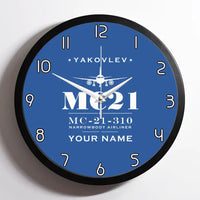 Thumbnail for Yakovlev MC-21-310 - Heritage + Name - Framed - Blue