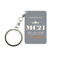 Thumbnail for Yakovlev MC-21-310 - Heritage + Name - Key Chain - Gray