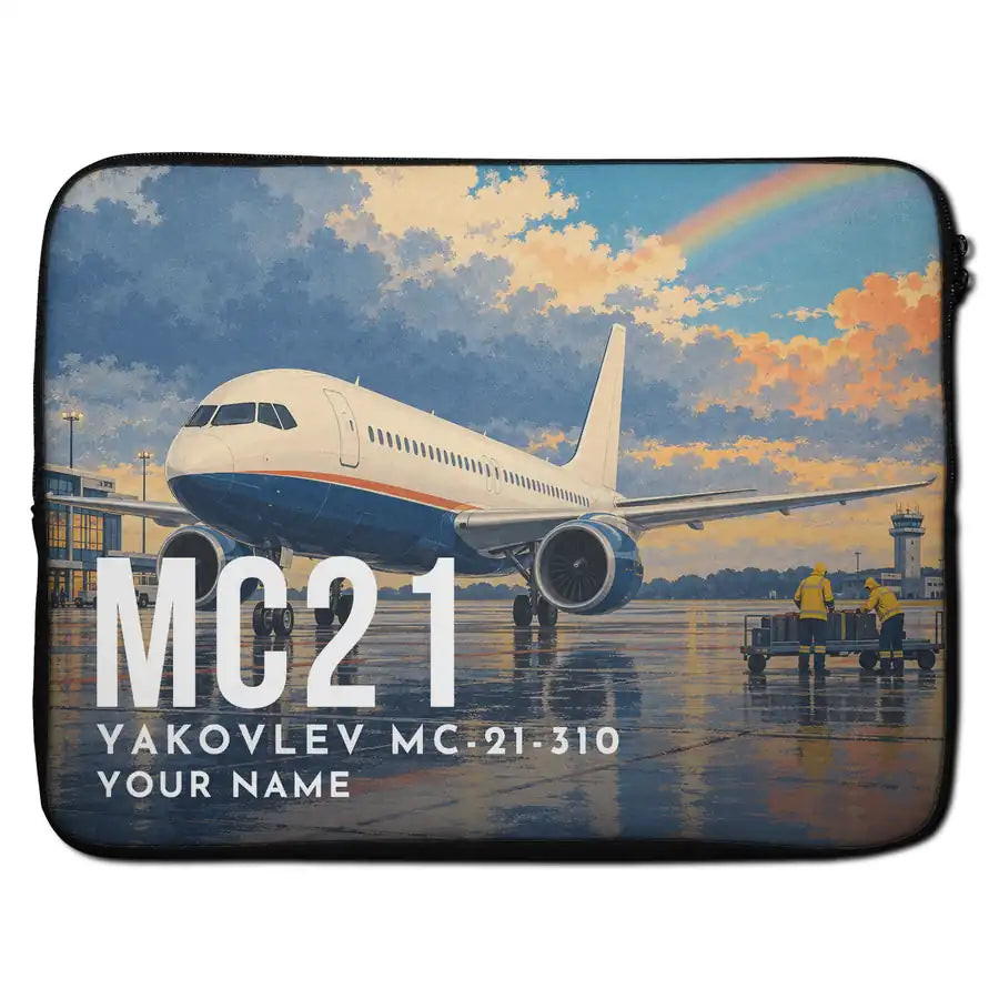 Yakovlev MC-21-310 - Laptop Sleeve + Name