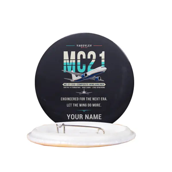 Yakovlev MC-21-310 - Original + Name - Pin - Black
