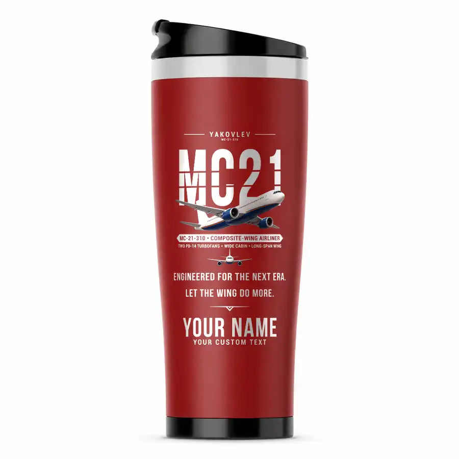 Yakovlev MC-21-310 - Original + Name - Stainless Steel (No Holder) - Red