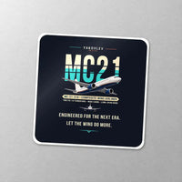 Thumbnail for Yakovlev MC-21-310 - Original - Square Sticker - Close-up