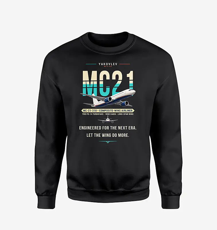 Yakovlev MC-21-310 - Original - Sweatshirt - Black