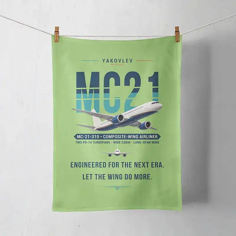 Yakovlev MC-21-310 - Original - Towel - Light Green