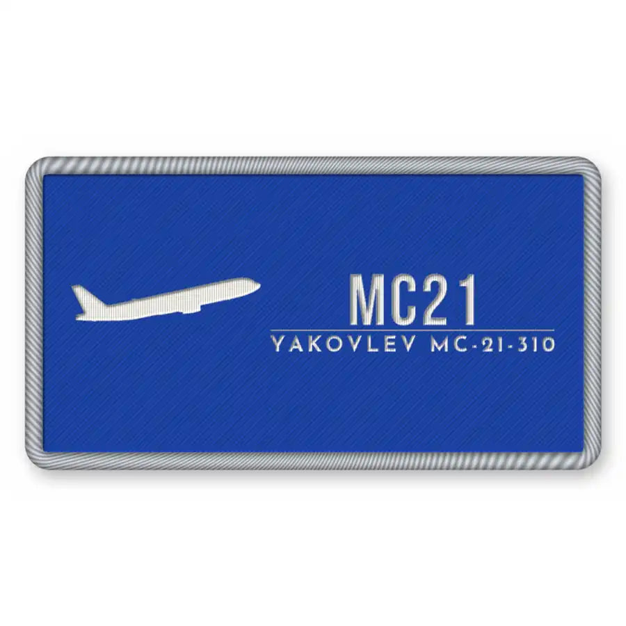 Yakovlev MC-21-310 Patches - Rectangle - Royal White