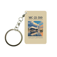 Thumbnail for Yakovlev MC-21-310 - Poster - Key Chain - Beige