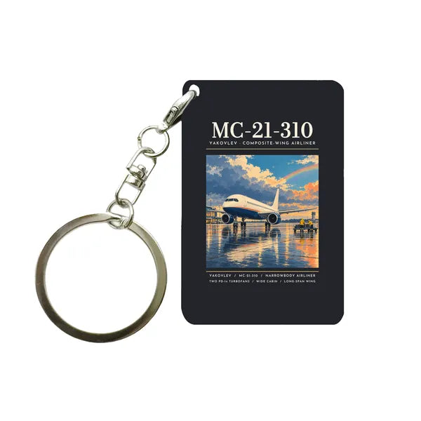 Yakovlev MC-21-310 - Poster - Key Chain - Black